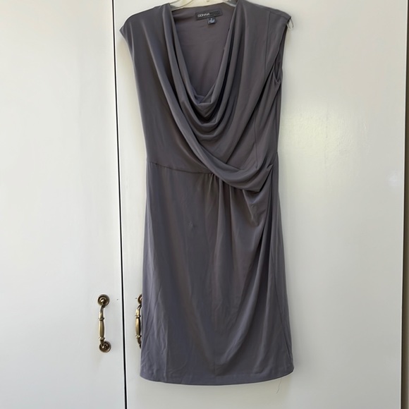 Grey cowl neck dress - Picture 1 of 4